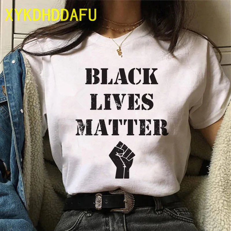 Женская футболка с надписью I Can't Breathe Harajuku Black Lives Matter Готическая уличная