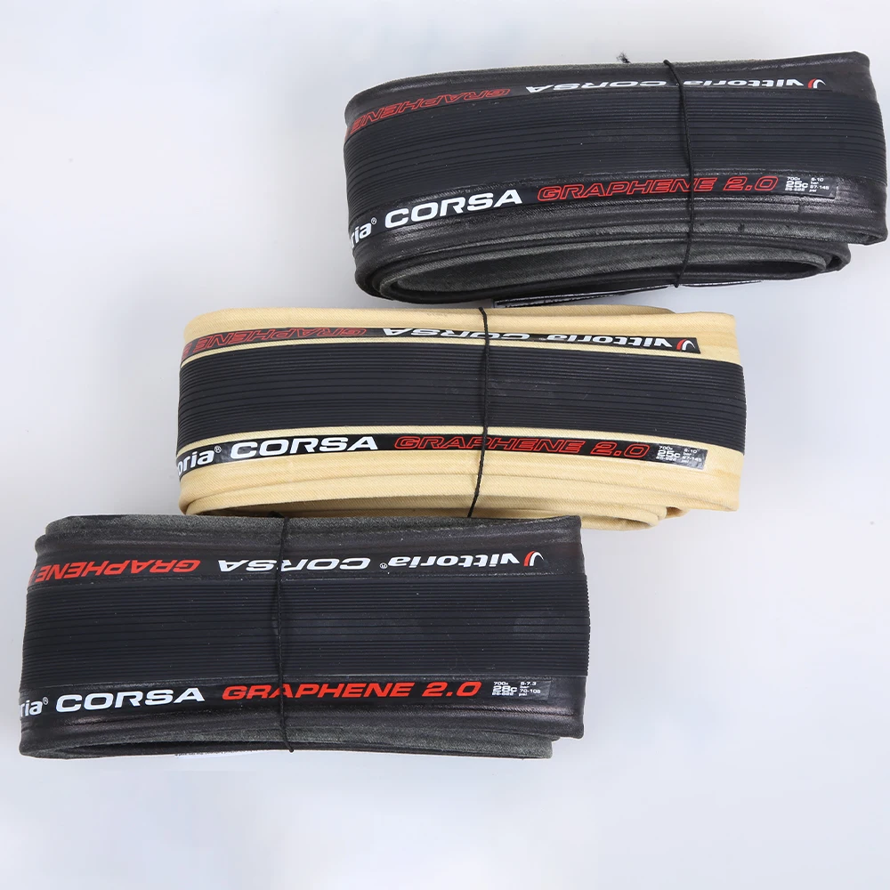 Vittoria Corsa G + Competition Graphene 2 0 700x25C 700c × 28c черный/желтый Tan 320 TPI шоссейные шины для
