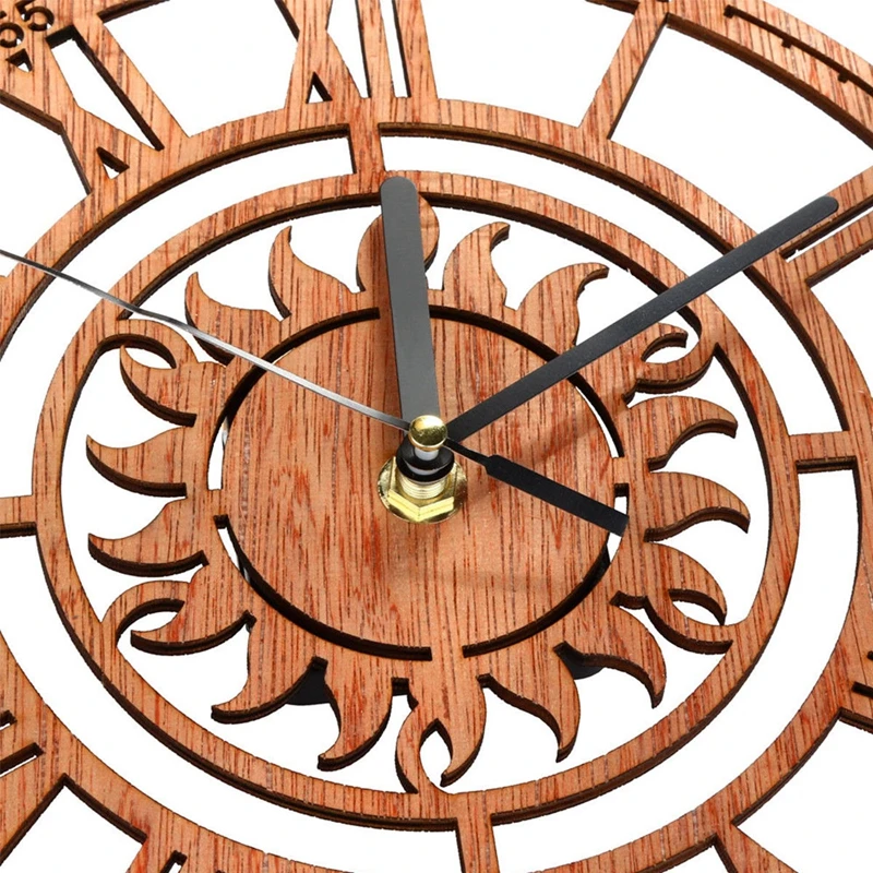 Винтаж деревянные настенные часы Шебби-шик рустикальный Кухня дома антикварные