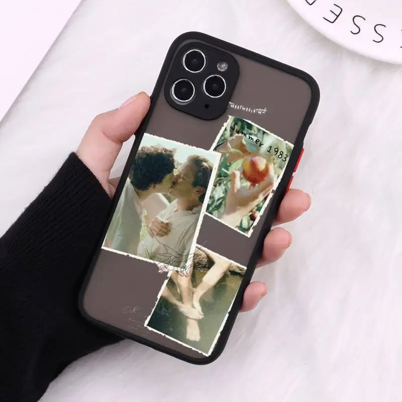 

call me by your name Phone Cases Matte Transparent for iPhone 7 8 11 12 s mini pro X XS XR MAX Plus cover funda