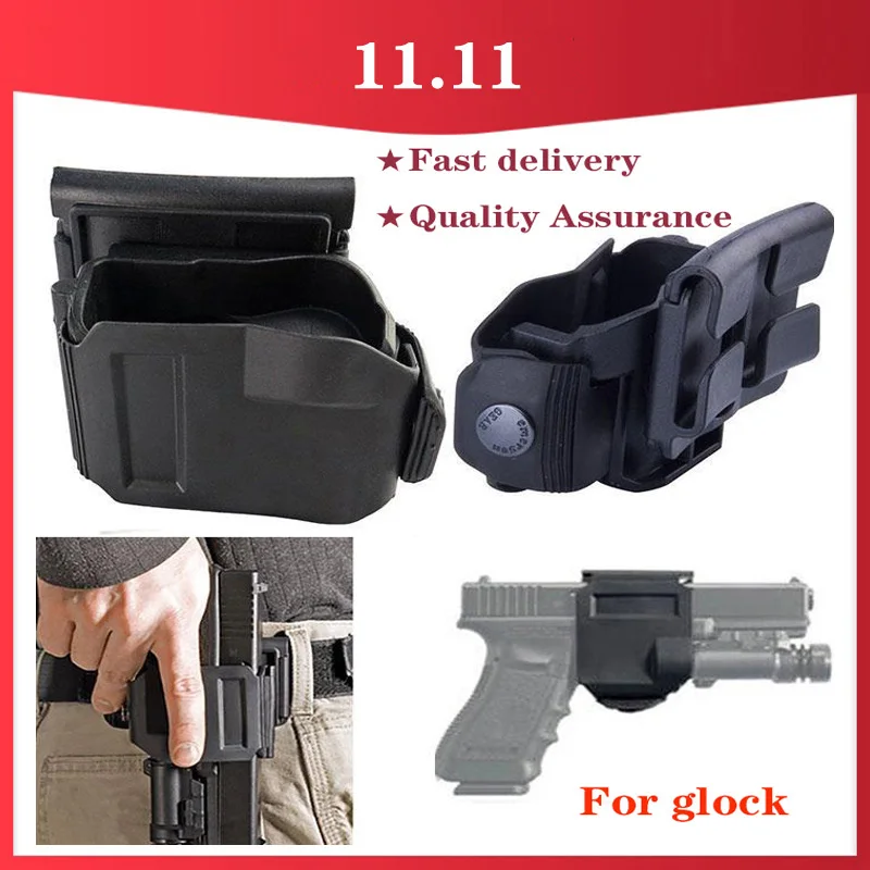 

Тактический вращающийся на 360 градусов зажим Glock для правой руки MOLLE Чехол для Glock 17 19 22 23