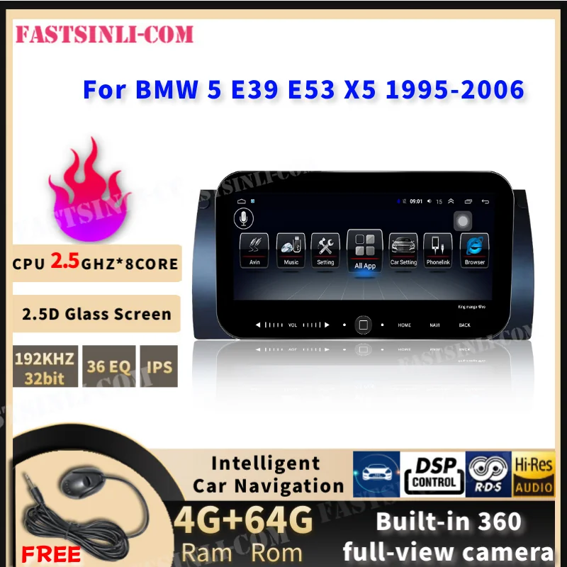 Автомобильный плеер Android gps навигация wifi радио bluetooth Сенсорный экран для BMW 5 E39 E53 X5