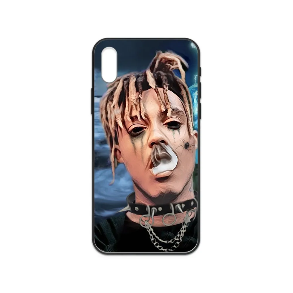 Q16 сок WRLD Рэппер ТПУ Etui черный чехол для телефона Корпус iphone 4 4s 5 5S SE 5C 6 6S 7 8 plus X XS XR 11