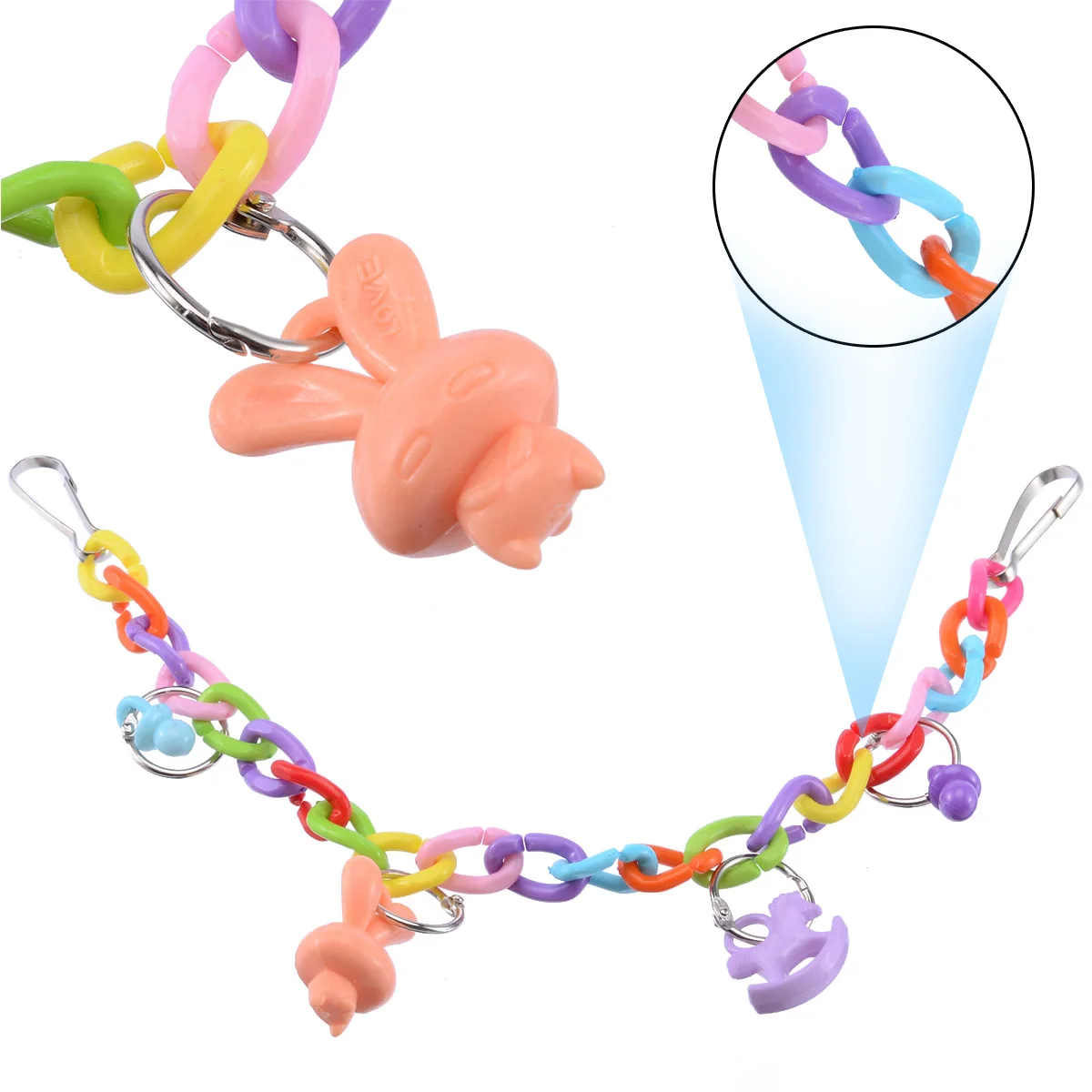 

Parrot Swing Cage Toys Colorful Bird Parrot Swing Cage Toys For Parakeet Cockatiel Toy Safety Easy To Install In The Cage