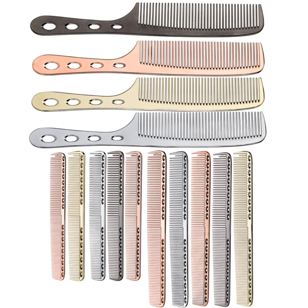 

Professional Ultra Thin Hairdresser Hair Styling Tool Hairdressing Steel Comb Stainless Steel Hair Comb Hair Brush Barbers Tools