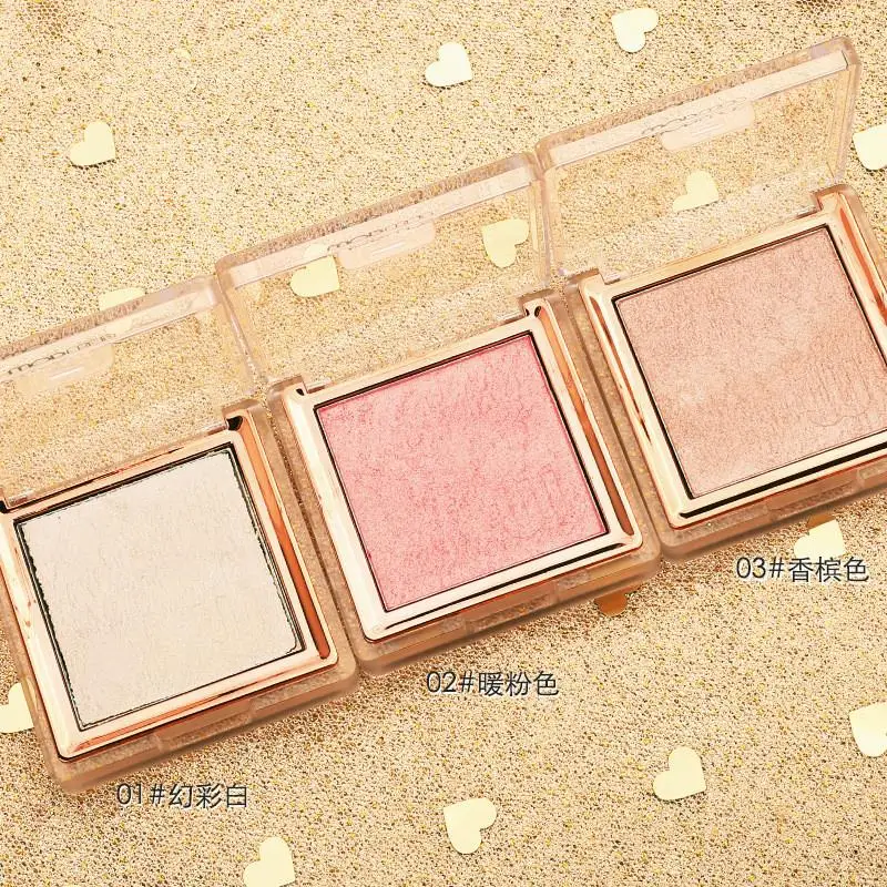 Хайлайтер для макияжа лица Палитра контура макияж сияющая мерцающая пудра