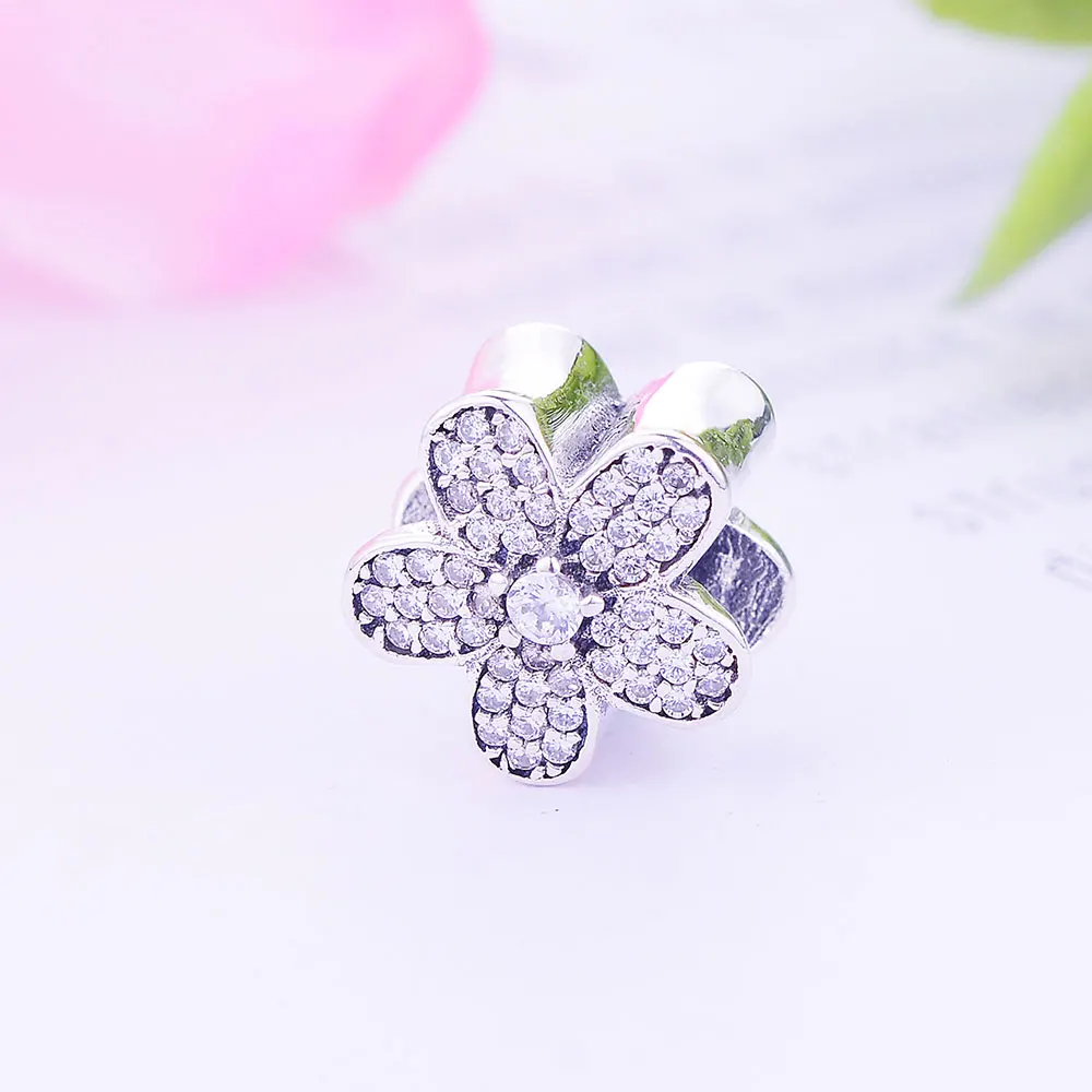 Оптовая цена 2021 летние 925 великолепные браслеты из стерлингового серебра CZ Дейзи