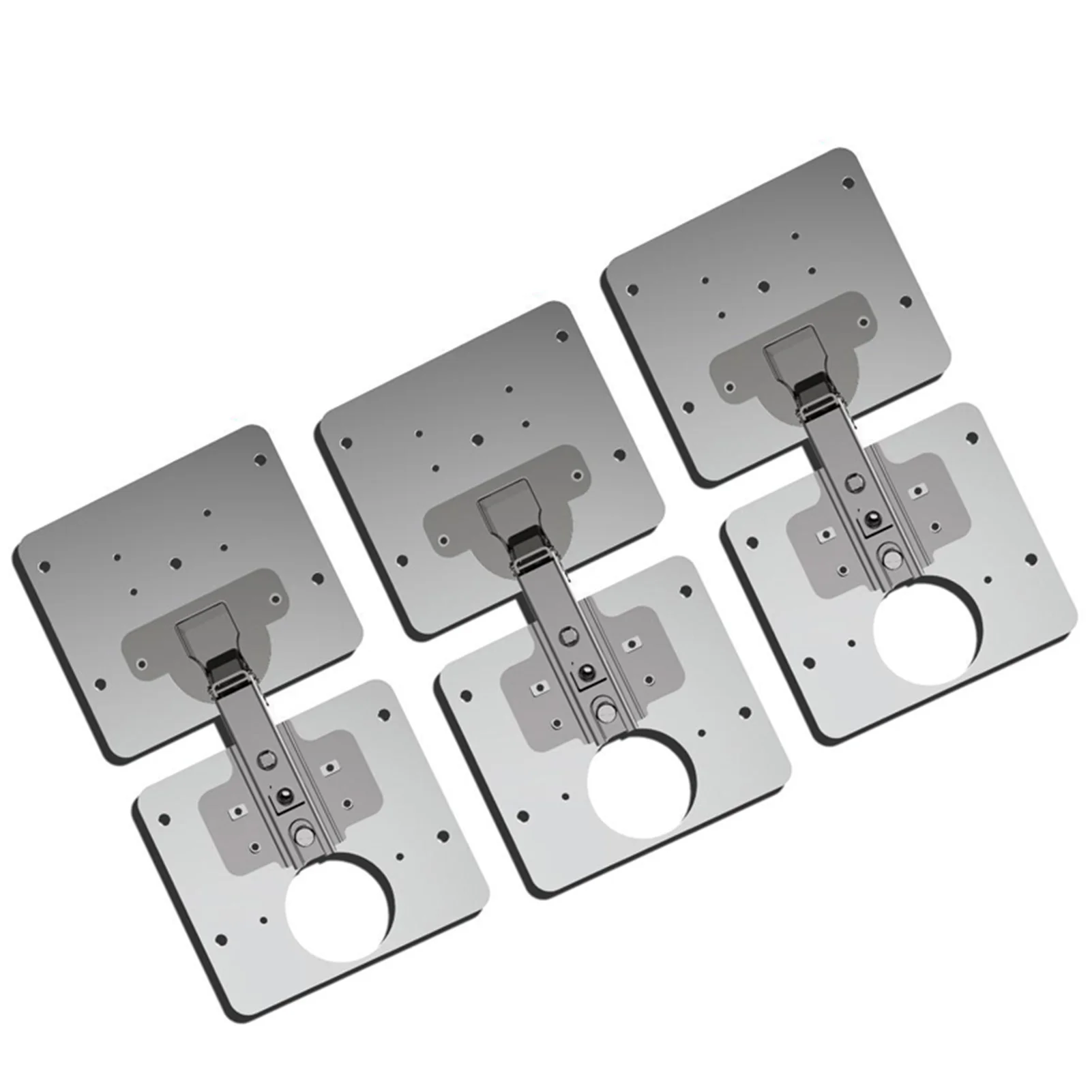 

Newly 1/3pcs Hinge Repair Plate for Cabinet Furniture Drawer Window Stainless Steel Plate Repair Accessory
