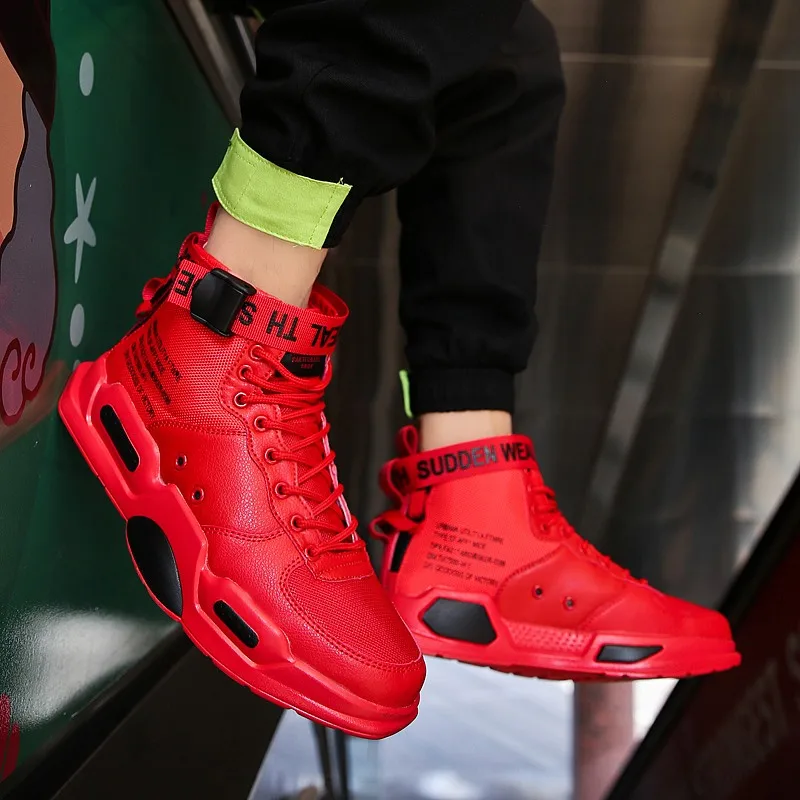 

Sneakers Casual Shoes Hightop Shoes Casual Men Fashion Summer Sneakers High Top Light Breathable Mens Black For Man Male Mesh