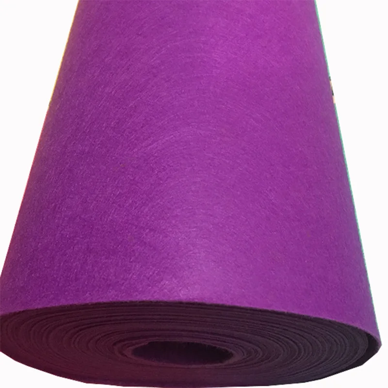 Purple 50*40 см 1 мм Нетканая фетровая Полиэстеровая ткань DIY Детские принадлежности для материал для изготовления кукол аксессуары поштучная - Цвет: Purple
