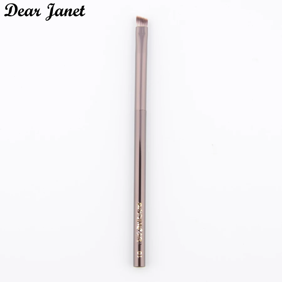 1 piece Angled Eyebrow Makeup brushes Eye brow Make up brush eyeliner detail contour Cosmetic tool metal handle H#10