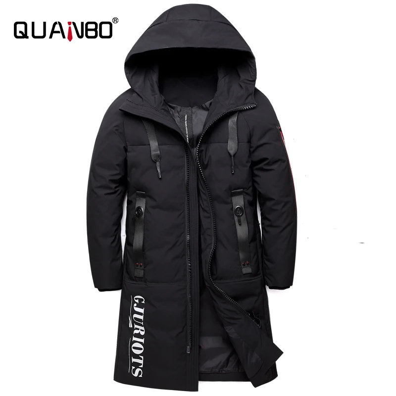 

QUANBO 2020 новые зимние мужские и женские пуховики с капюшоном мужские пуховики модные зимние пальто мужская одежда