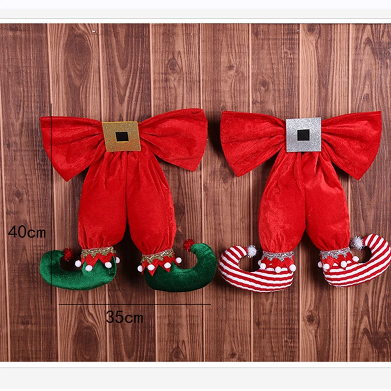 Милые тканевые куклы с бантиком для ног подвесная подвеска на рождественскую