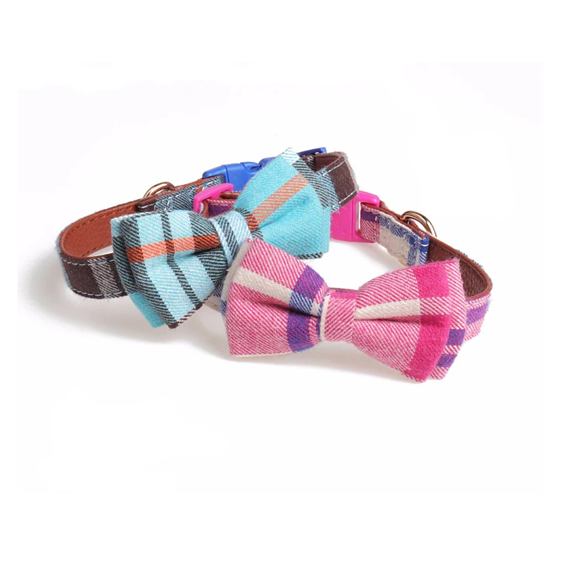 Модные клетчатые печатные камуфляжные ошейники для домашних собак