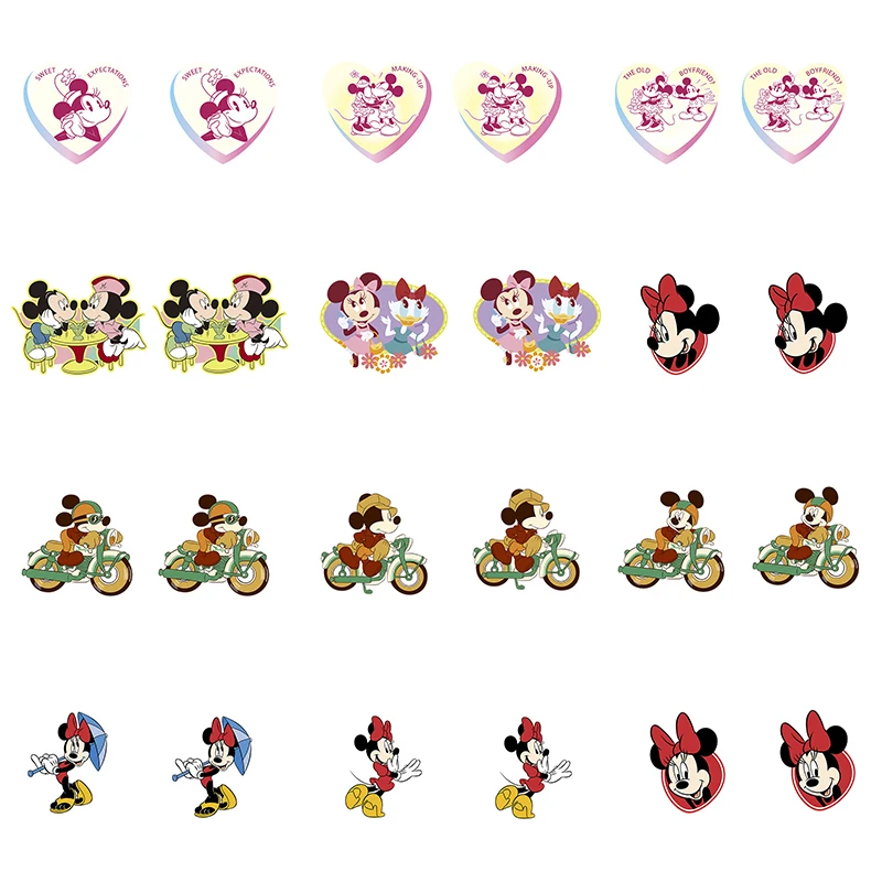 

Disney Fashion Cartoon Minnie Mickey Mickey Mouse Shape Resin Ear Jewelry To Send Friends Epoxy Earrings Ear Clips
