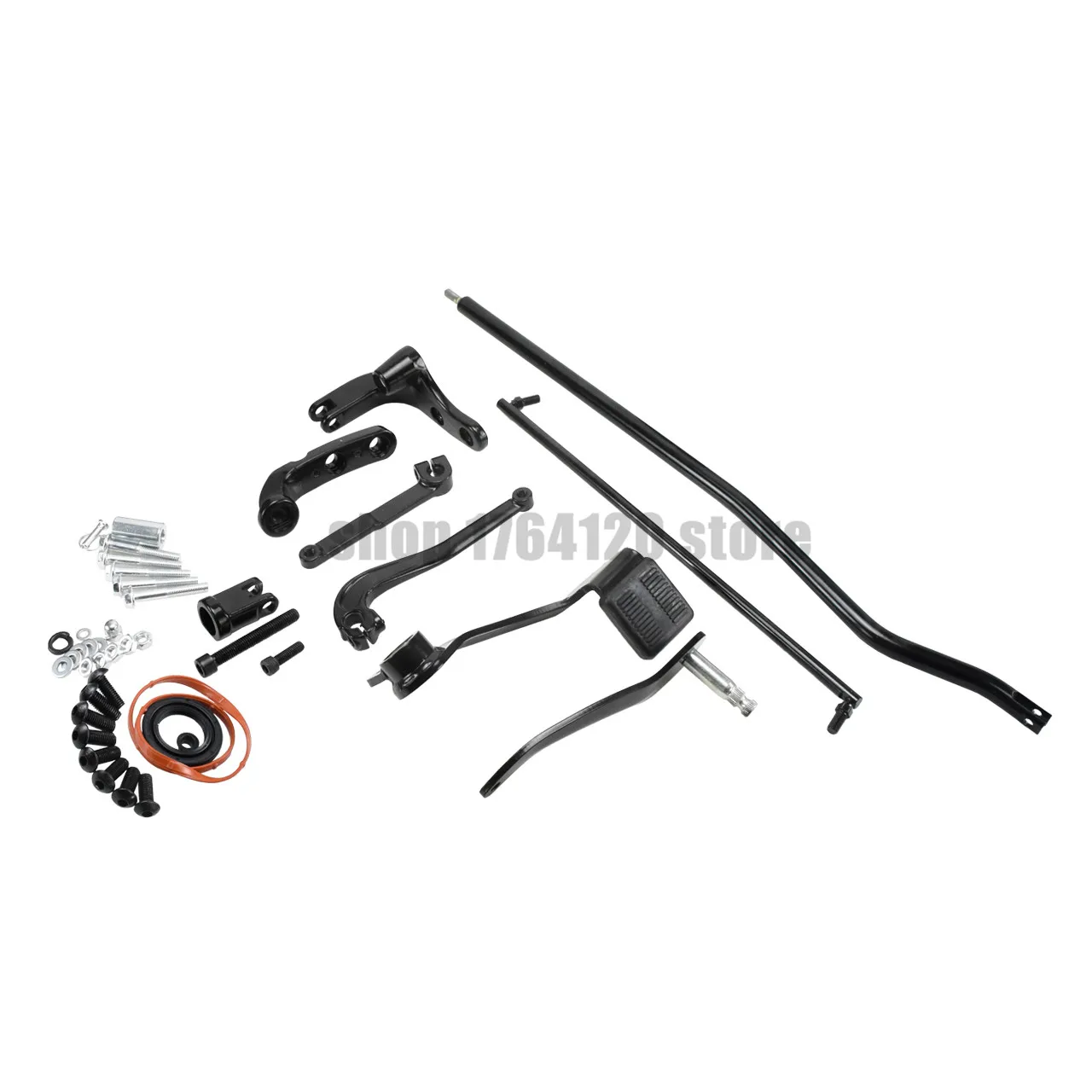 Черные передние управление мотоциклом полный комплект тяжек рычагов для Harley Dyna