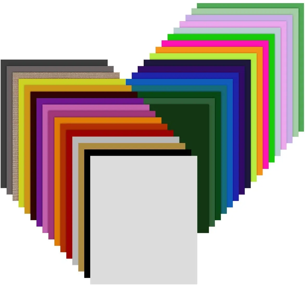 24 разных цвета 12x12/30x30 см растягивающаяся матовая виниловая пленка для