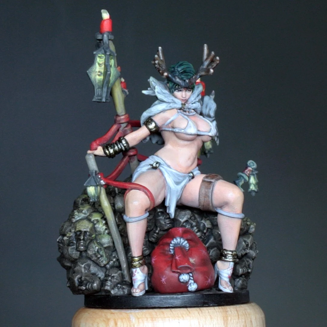 

30mm Resin Model figure GK，Female role， Unassembled and unpainted kit