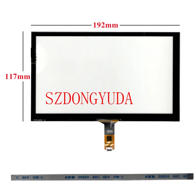 

New 8 inch 192*117 JR-007-01 GT911 6PIN Capacitance Touch Screen Digitizer Glass Sensor For Kia 2015 R97104Y750 192mm*117mm