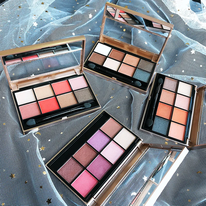 Палетка теней для век KAXIER 8 цветов матовая нюдовая земля, переливающиеся пигменты, водостойкий макияж, долговечная косметика для глаз.