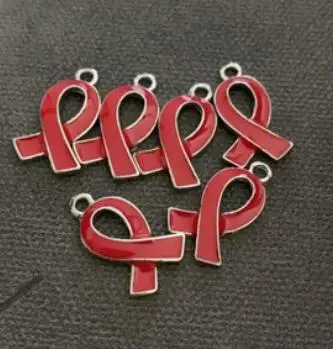 Хит продаж подвеска с подвеской из розовой оранжевой зеленой Красной ленты для