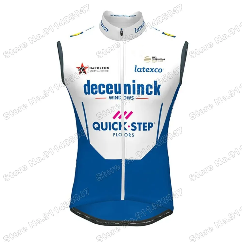 

Quick Step Team 2021 Cycling Vest Windproof Lightweight Wind Vest Race Road Cycling Jersey Sleeveless MTB Maillot Ropa Ciclismo