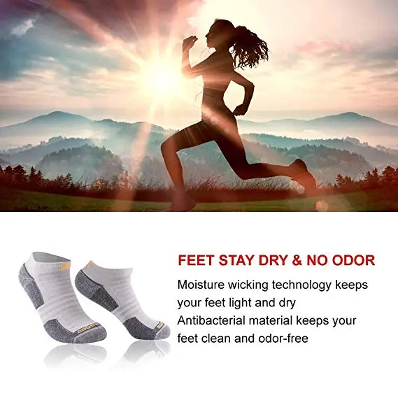 Носки для бега унисекс антибактериальная влага Влагоотводящая подушка носки