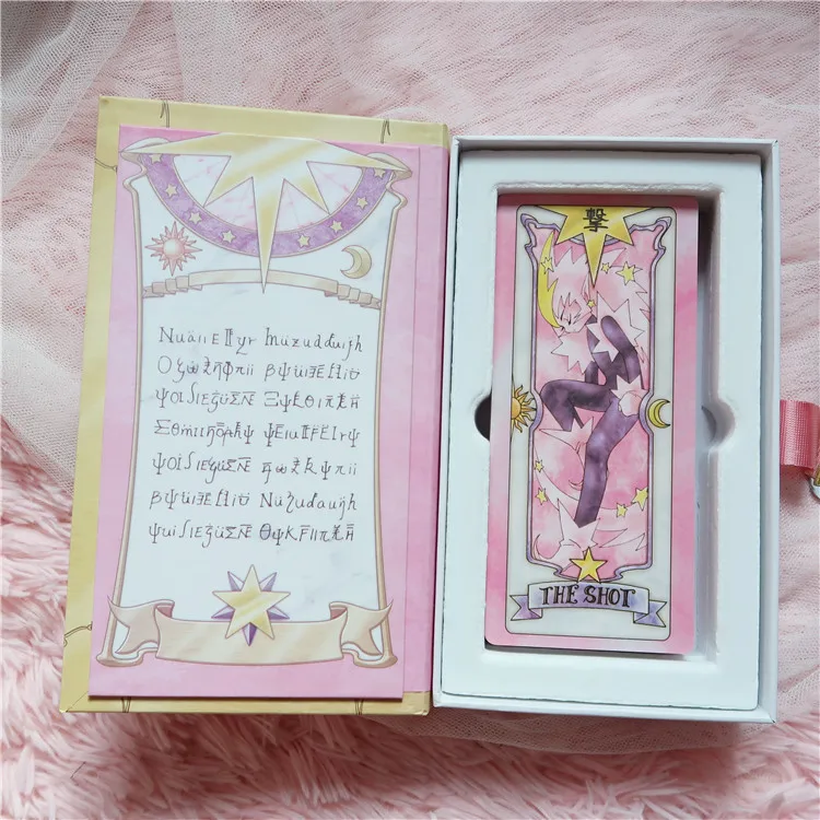 2 версии аниме Cardcaptor Sakura кимоно Таро Волшебная книга с Клоу Набор карточек в коробке косплей реквизит коллекционные подарки