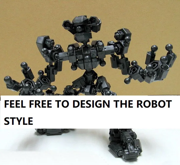 ThinkEasy головоломка DIY робот игрушка фигурки блоки игрушки 100 шт. детали детская
