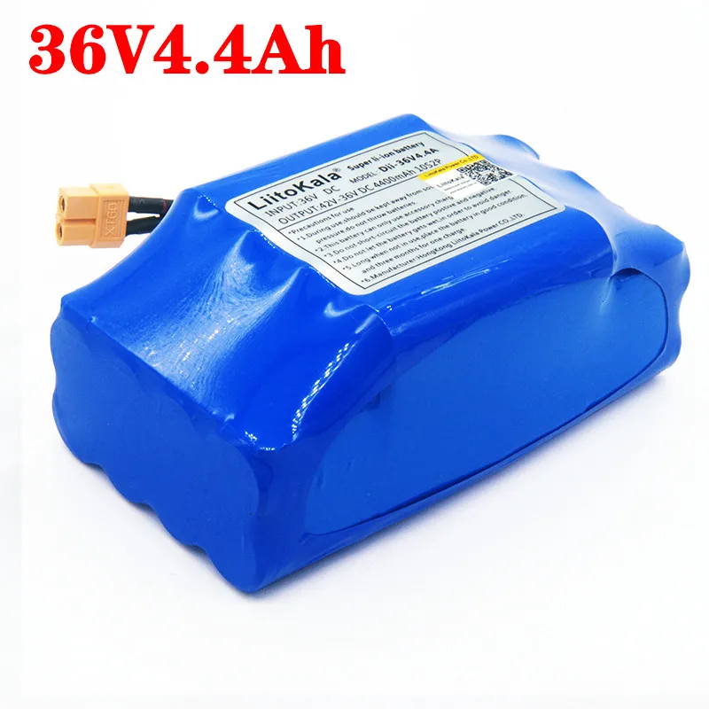 

Литий-ионный аккумулятор LiitoKala 36 В, 4,4 А · ч, 5,2 А · ч, для электрического самобалансирующегося скутера, гироскутера, моноцикла