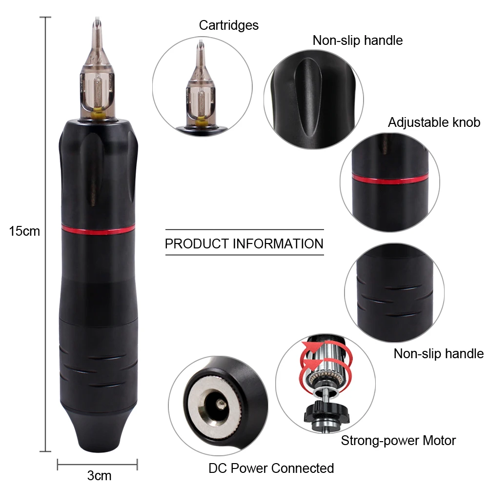 Татуировки Ротари Машина с цифровым татуировки Мощность пму машина для удаления