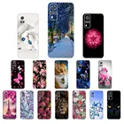 Чехол для VIVO Y31 2021 6,58 дюйма, прозрачный мягкий бампер из ТПУ, чехол для Vivo Y31 Y 31 VIVO V2036, чехол, Новый Модный рисунок