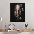 Картина Стив Джобс на холсте с подрамником  Российской производство  Крепление в подарок