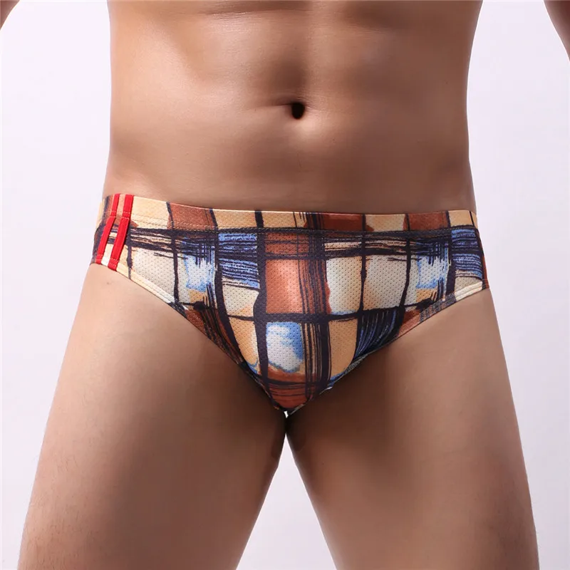 8PCS Men Briefs Print New Style Men's Underwear Briefs Sexy Jockstrap Men Underpants Low Waist Comfortable Breathable Briefs