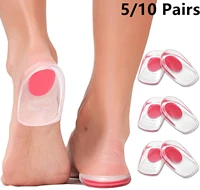 510pairs gel heel cups plantar insert silicone heel cup pads for bone spurs pain relief protectors of your sore or bruised feet