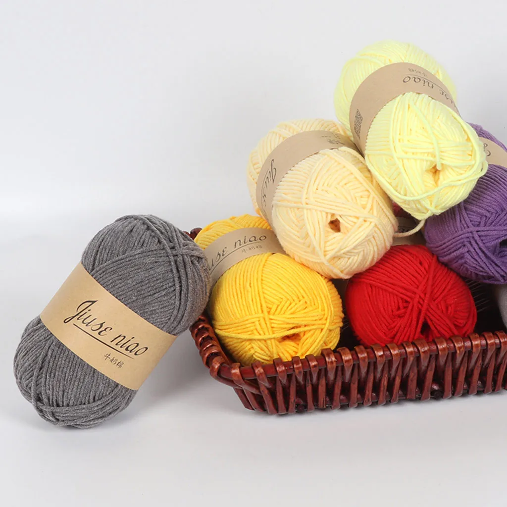 Высококачественная хлопковая вата 5 нитей молочного хлопка Сделай Сам шерстяная