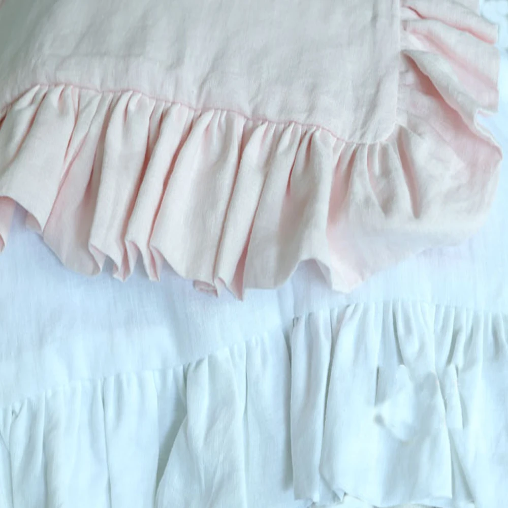 Роскошные французские льняные наволочки для подушек диванных из чистого льна