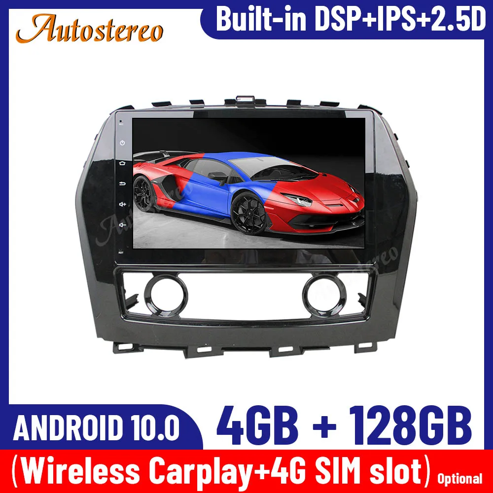 

Android 10.0 4+128G For Nissan Sylphy 2012-2019 IPS Screen Car GPS Navigation Multimedia Player Auto Radio Head Unit DSP Carplay