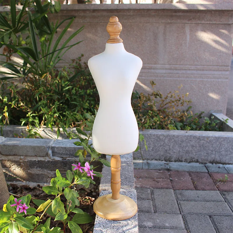 Деревянная подставка для моделей питомцев белая Вешалка 50 см одежды собак