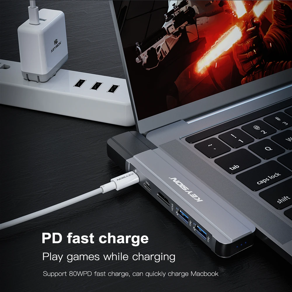 Usb хаб KEYSION C для мульти USB 3 0 HDMI адаптер usb разветвитель док станции MacBook Pro Thunderbolt HUB