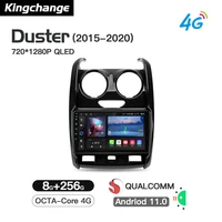 kingchange octa core android 11 car video navigation player for renault duster 2015 2020 radio multimedia stereo gps