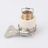 12standard connector for garden faucet non slip off universal faucet connector copper