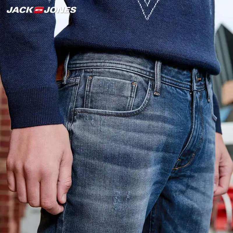 JackJones мужские эластичные хлопковые джинсы обычной посадки 219332592 | Мужская одежда