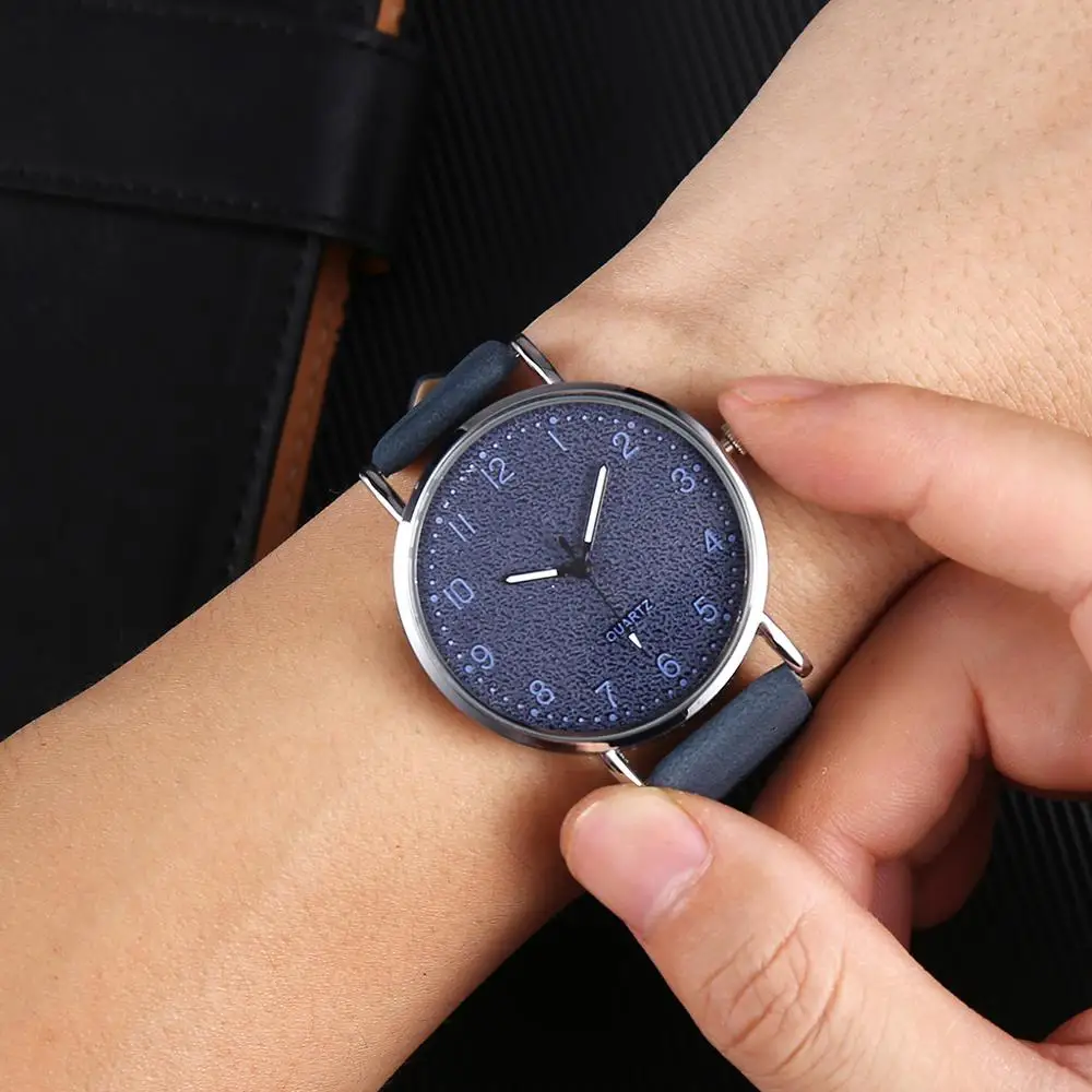 Изысканные простые Стильные женские часы модные красные кожаные кварцевые