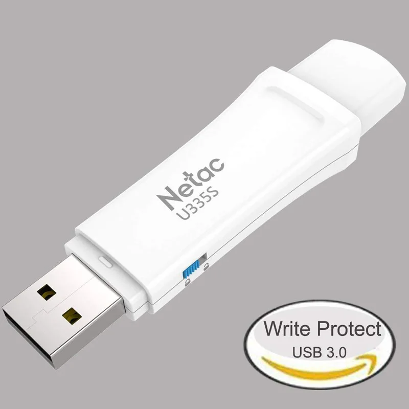 Флеш-накопитель Netac 128 ГБ 64 защищающий от записи зашифрованный USB флеш-накопитель