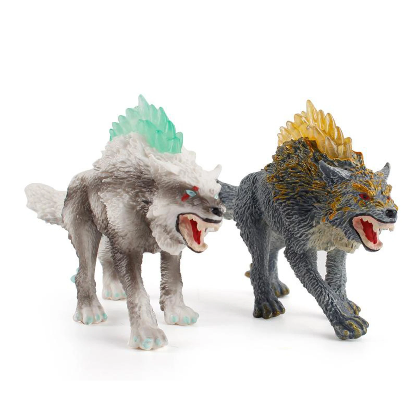 

Wolf Figurine, Animal Statues Figures Model Toy Simulation Animals Statue Home Office desktop Decor