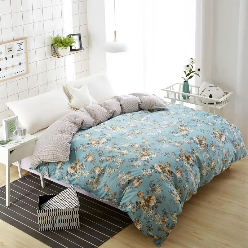 

Новый дизайн 2018 1 шт. набор пододеяльников в клетку, в полоску, с Стёганое одеяло крышки уход за кожей хлопок постельное белье 150x20 0 см/180x22 0 см/...