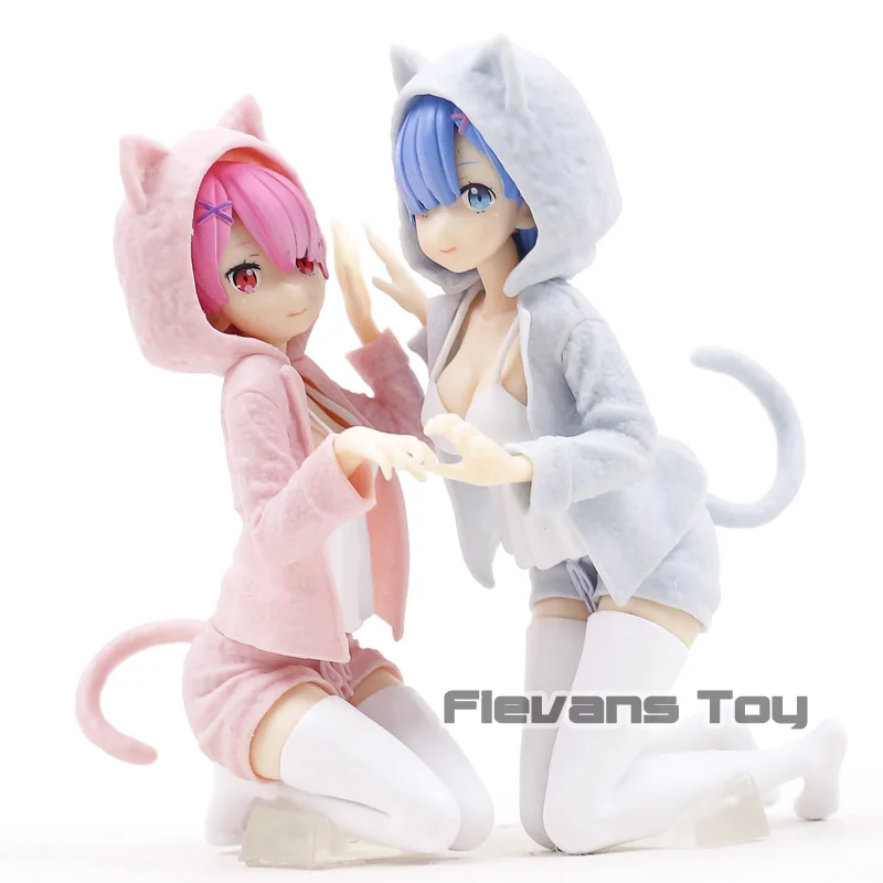 Фигурка Re ZERO для начала жизни в другом мире ПВХ фигурка Rem & Ram Коллекционная