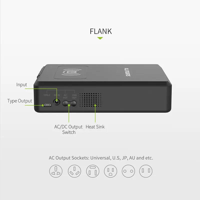 

ALLPOWERS Power Bank 100V 120V 220V 230V Power Bank 154Wh/41600mAh Charging for Cell Phones/Laptop/Drone/Camera/TV/Projector