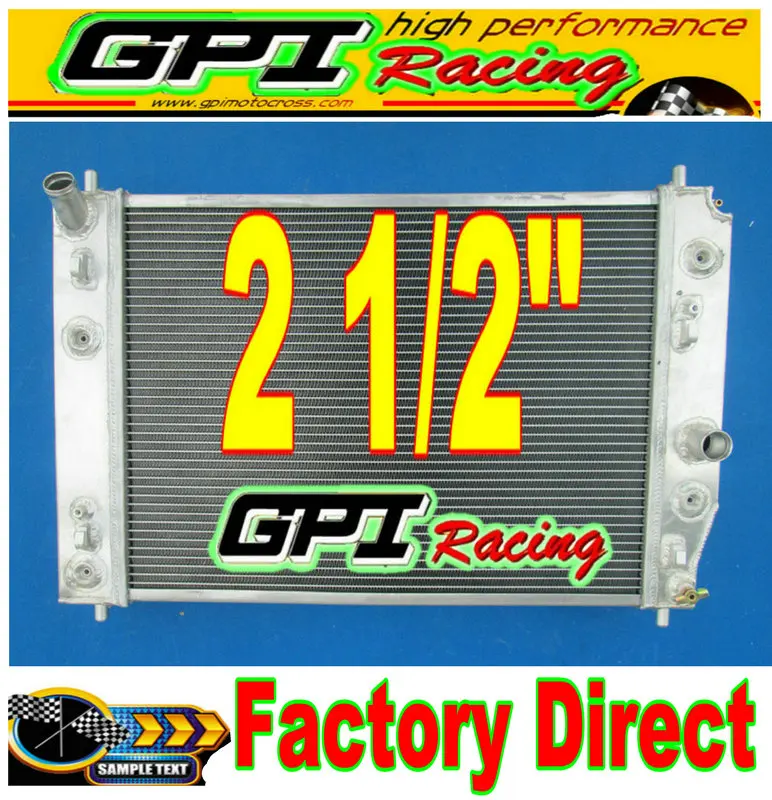 Алюминиевый радиатор GPI Racing 2 1/2 дюйма для Chevrolet Corvette C6 двойной масляный |